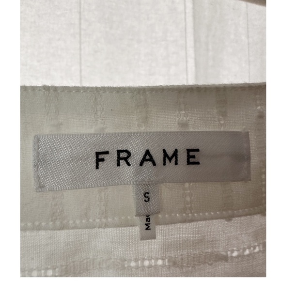 Frame Surplus Mini Dress Size Small Blanc White - Picture 5 of 7